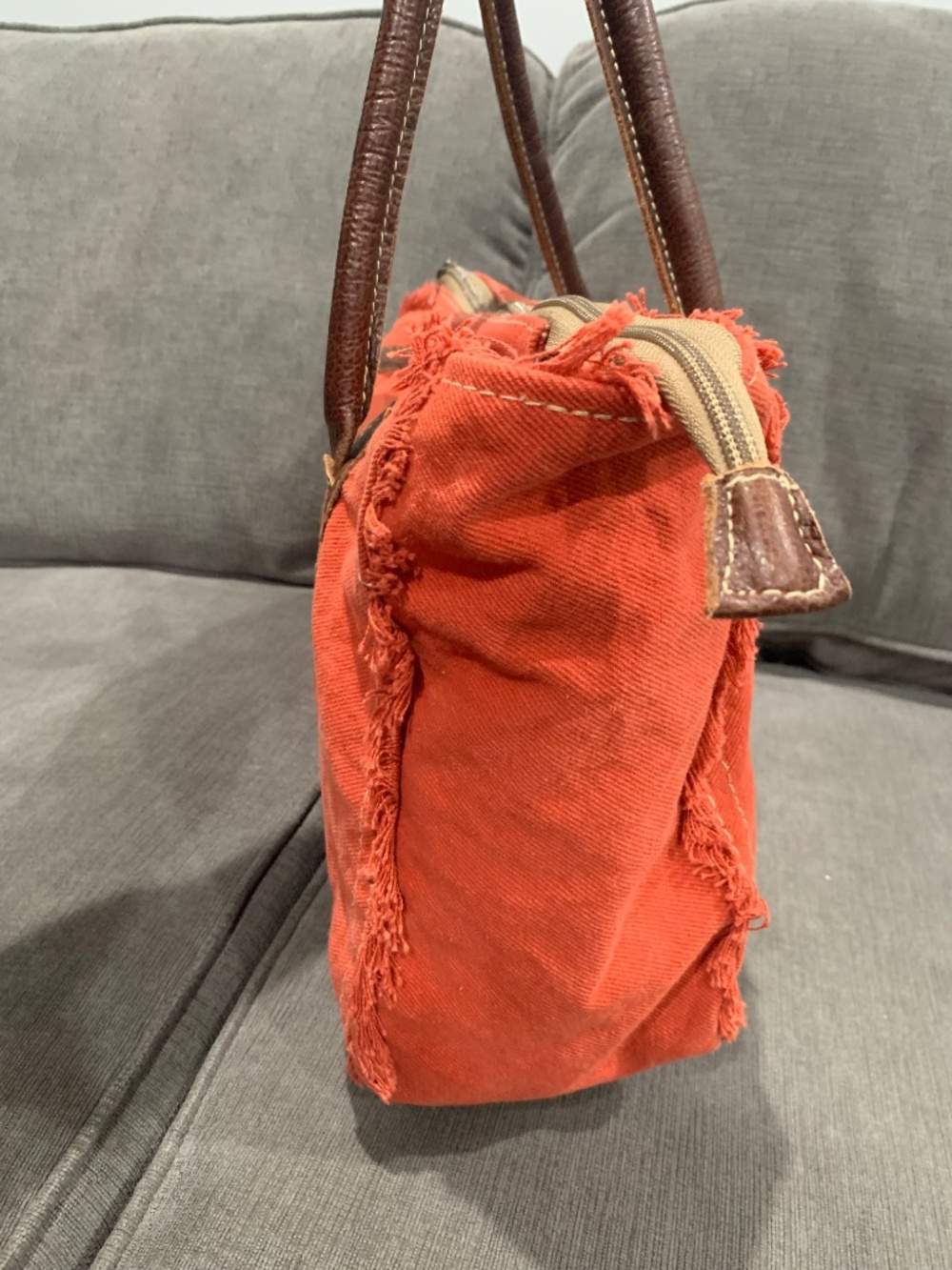 Myra Carroty Small Canvas/Leather Bag - Picture 4 of 9